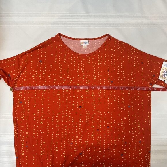 $5 ADD‎ ON with $15+ Bundle LuLaRoe Irma SS Hi-Low TShirt Tunic NWT  XS Reddish - Picture 8 of 9